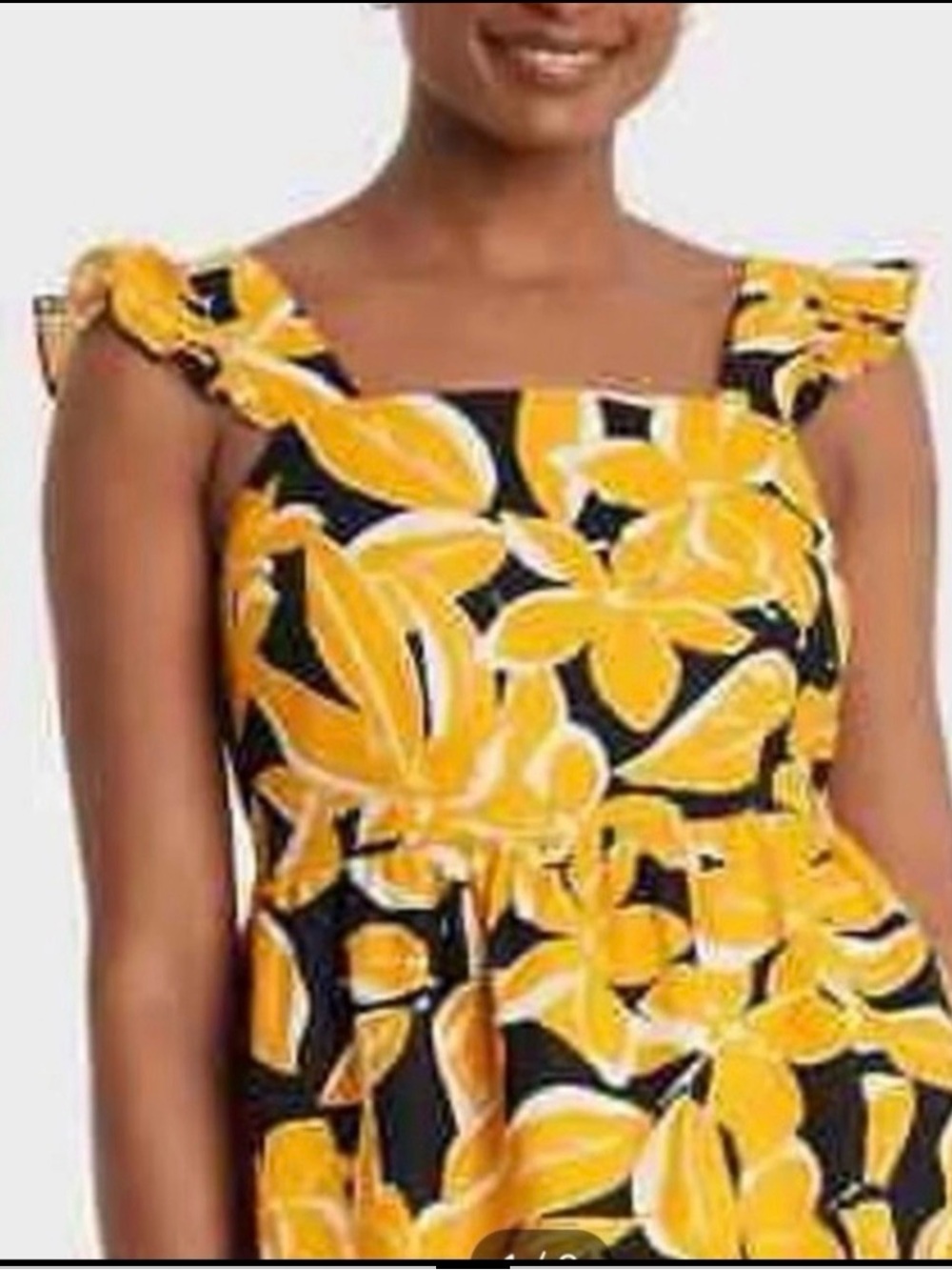 Peplum Linen Ruffle Sleeve Who What Wear Top Sz M